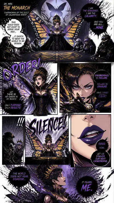 Dr. Mrs. The Monarch 统领反派议会的漫画页
