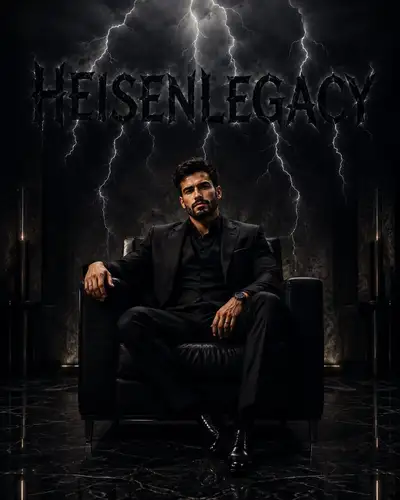 Cinematic Luxury Portrait with Lightning Typography