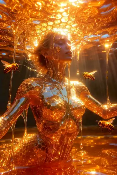 Divine Honey Mermaid Goddess
