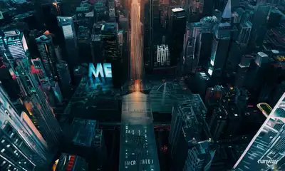 Cityscape Neon Title Reveal