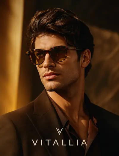 VITALLIA luxury eyewear advertising poster