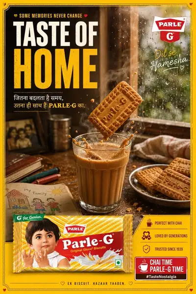 Parle-G饼干怀旧广告系统提示词