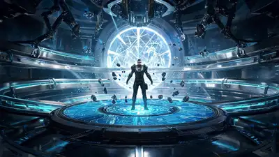 AAA Sci-Fi-Eliteagent in Quantenkammer
