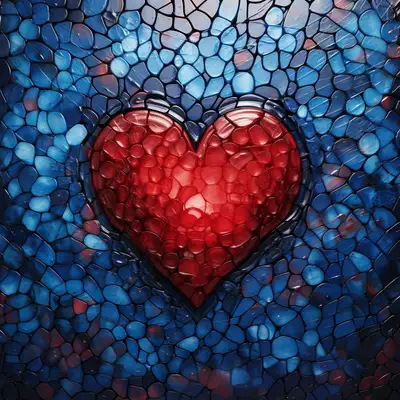 Abstract Mosaic Object Background