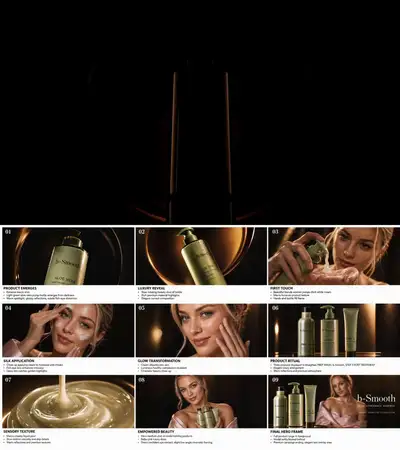 15-second luxury skincare commercial video with Seedance 2.0