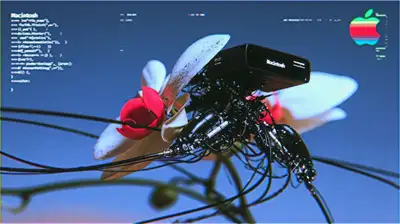 Mecha-Orchid Vintage Macintosh Midjourney Prompt