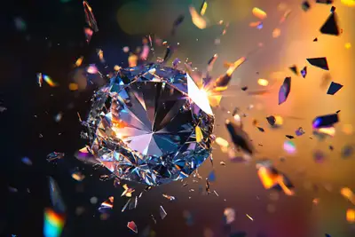 Radiant Cascade Shatter Art Prompt