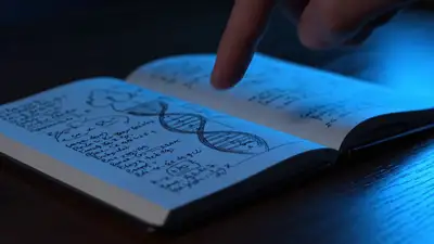 Animated DNA Hologram from Lab Notebook