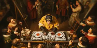 DJ Chimpy Time Travel Party Scene