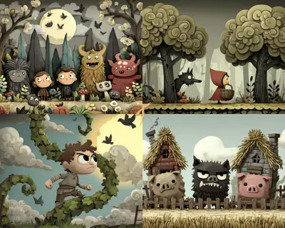 Midjourney V7 SREF for 3D Paper Cutout Cartoon Scenes