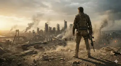 Post-Apocalyptic Survival Cinematic Scene