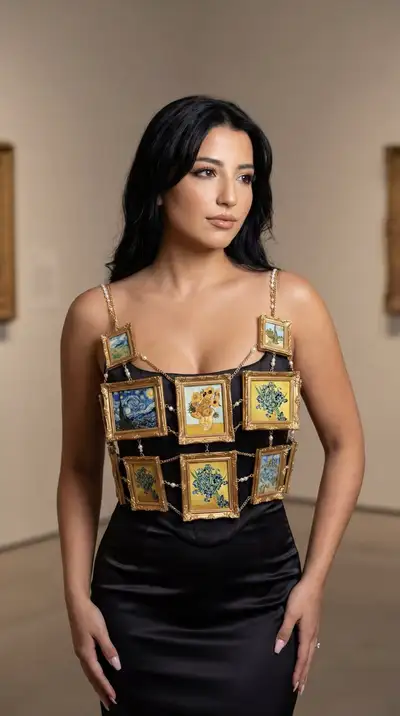 Van Gogh Framed Couture Top Editorial Prompt