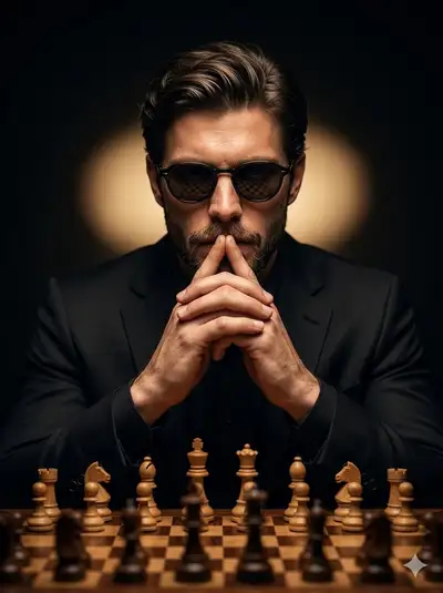 Cinematic Chess Player Portrait