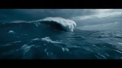 Apocalyptic Tsunami Wave Cinematic Video Prompt