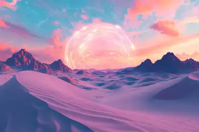 Luminous Desert Mirage
