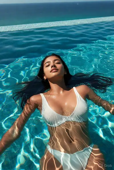 Tropical Infinity Pool Portrait