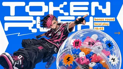 マンガ風フラットイベントポスターのJSONテンプレート