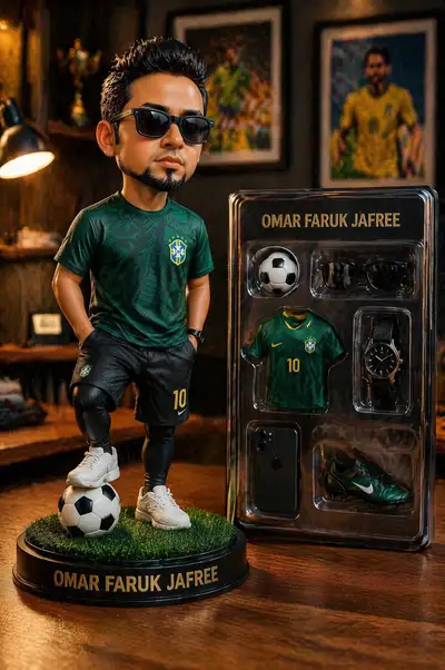 Collectible figurine template with accessory display case