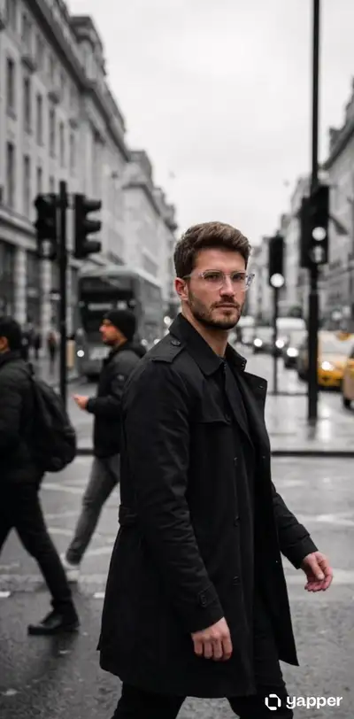 Hyper-realistic cinematic street portrait prompt