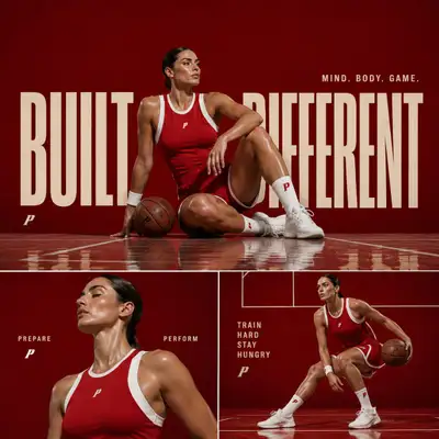 Built Different basketball athlete sports poster (GPT Image 2)