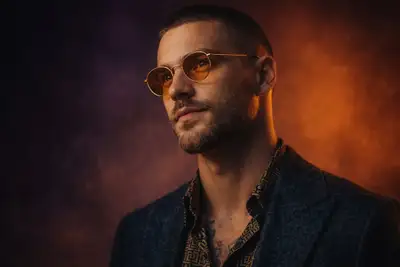 Ultra-Realistic Studio Portrait of Stylish Man