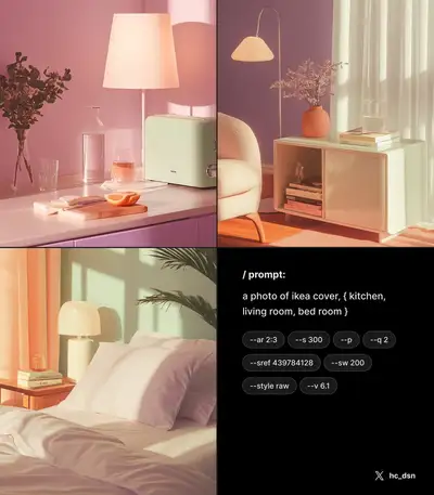 IKEA Minimalist Pastel Furniture Photo