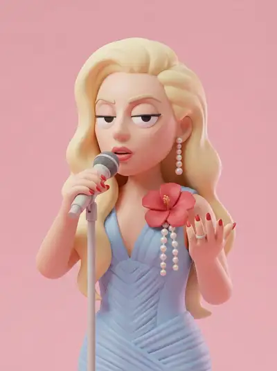 Minimal Pixar-Style 3D Character Portrait