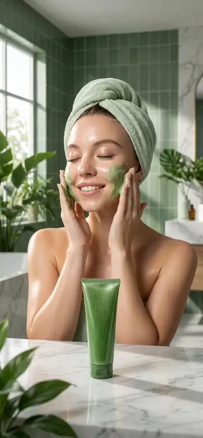 Ultra Realistic Skincare Ad Photo