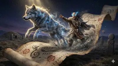 Hyper-realistic 3D Turkic Mythology: Bozkurt Shaman Transformation