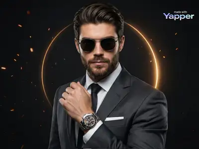 Elegant Man in Suit with Watch Portrait