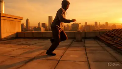 Time Freeze Rooftop Parkour Chase