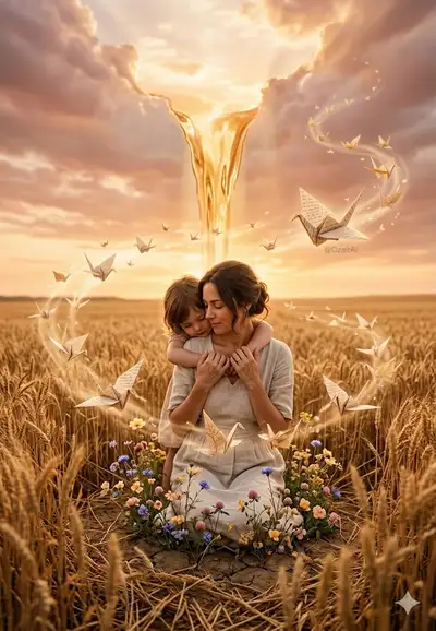 Mother's Day Surreal Editorial Scene