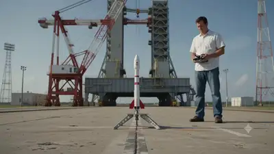 Miniature RC Rocket Launch at Giant Space Center