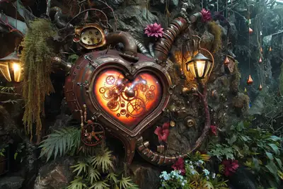 Enchanted Mechanical Forests Base Prompt