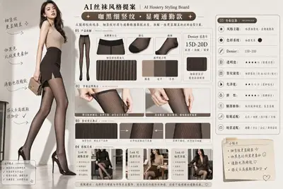 AIホージェリースタイリングルックブックボードテンプレート