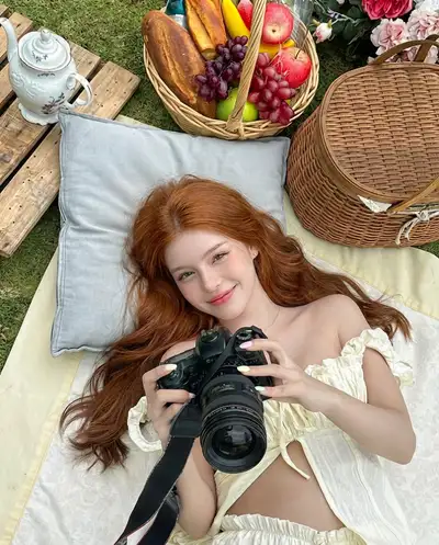 Dreamy Top-Down Picnic Scene