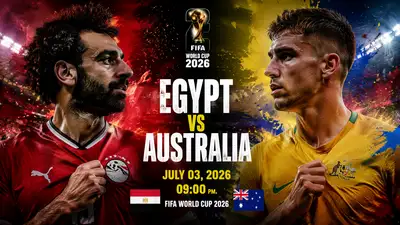 Egypt vs Australia World Cup 2026 Match Poster