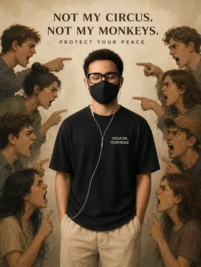 Focus On Your Peace Motivational Poster