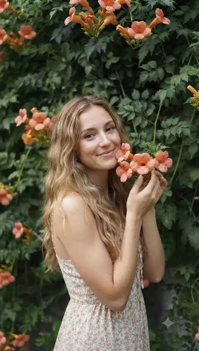 Floral Diptych Portrait Prompt