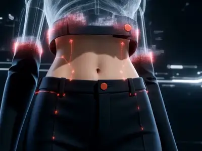 High-Tech Digital Character Assembly Video Prompt