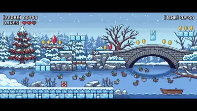 3D Platformer Game from Reference Image