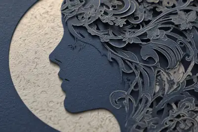 Victorian Silhouette Portrait Prompt