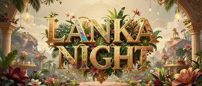 Lanka Night gala dinner fantasy typography poster prompt