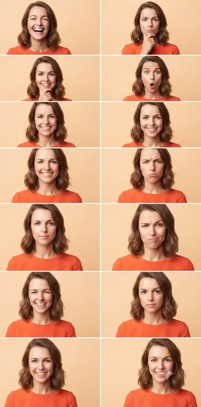 Emotional Range Composite Portrait
