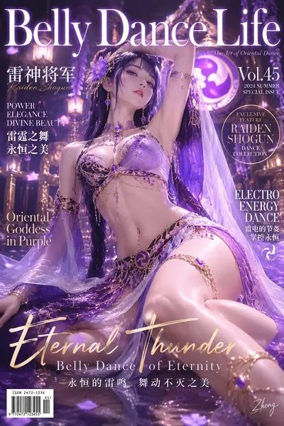 Character-Inspired Belly Dance Magazine Cover
