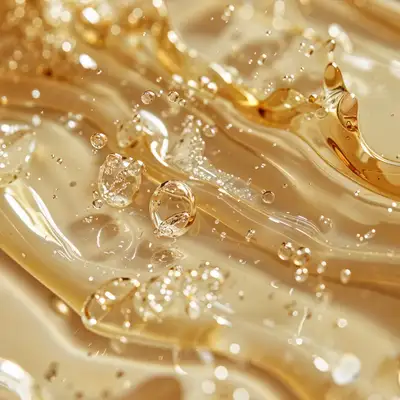 Realistic Serum Gel Texture Shot