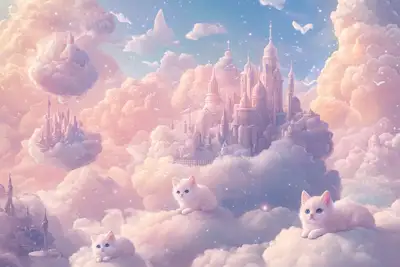 Dreamy Cloud Kingdom Illustration Prompt