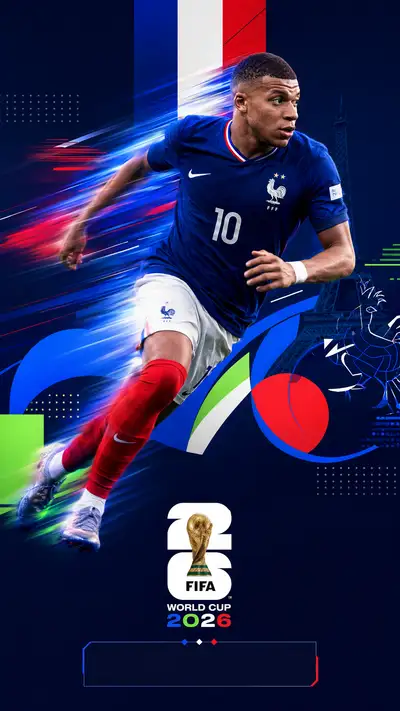 France World Cup 2026 Dynamic Graphic Poster
