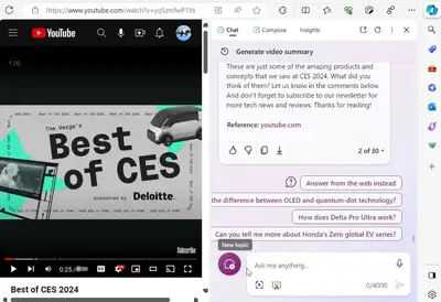 Generate illustration image with centered text and video elements