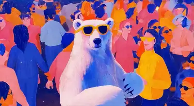 Polar Bear Party Scene